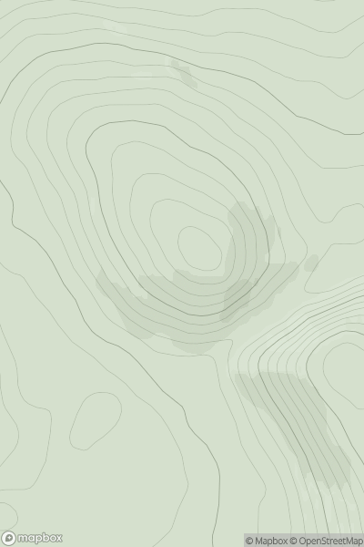 Thumbnail image for Carn na Loinne [Cairngorms] [NJ061152] showing contour plot for surrounding peak